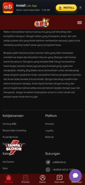 888 APK layanan